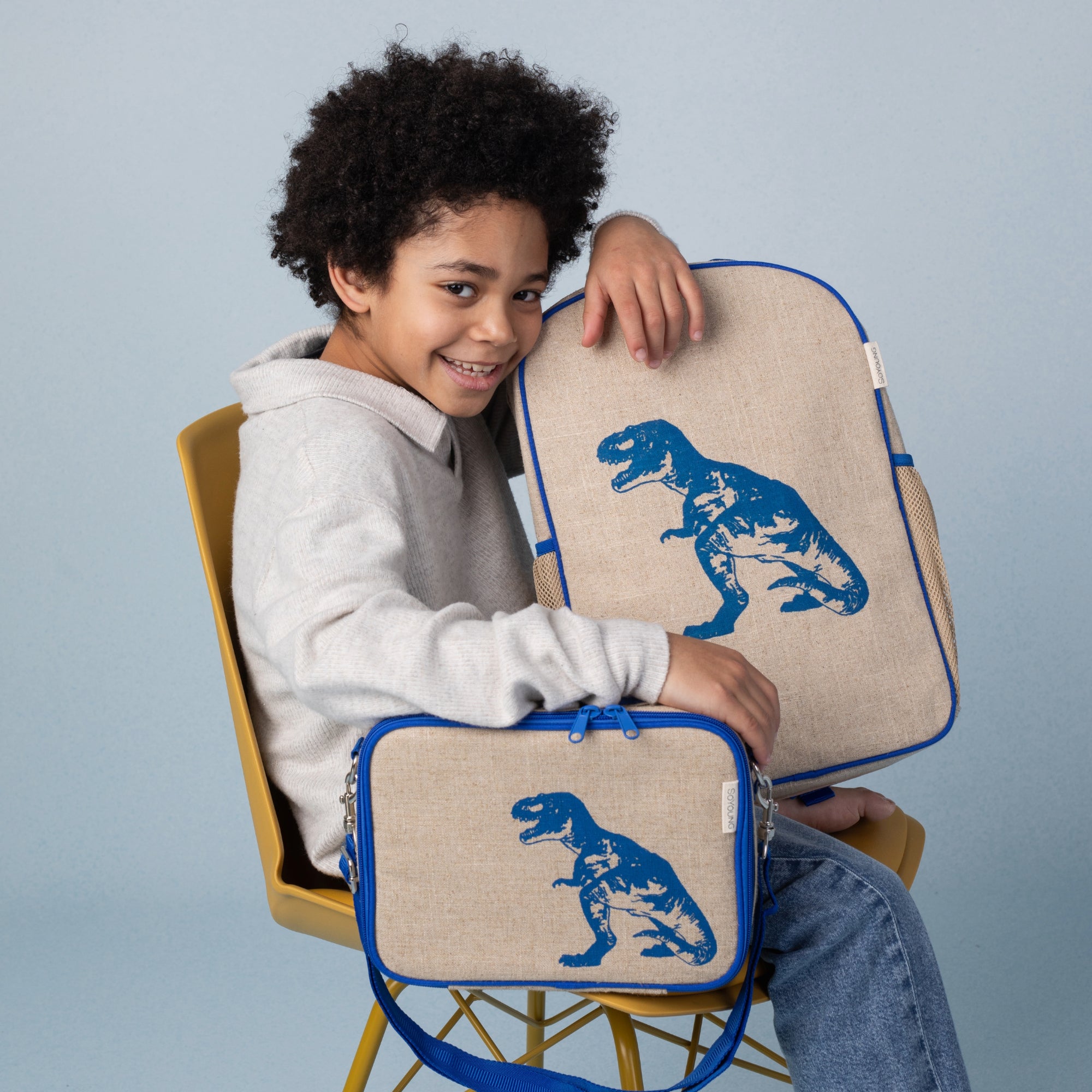 Blue Dino Lunch Box