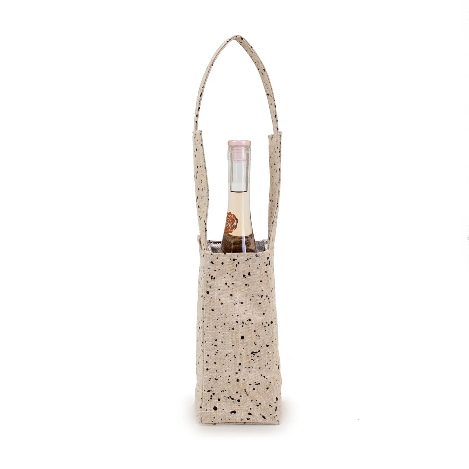 3 Pack SIP N JOY WINE TOTE - INK SPLATTER
