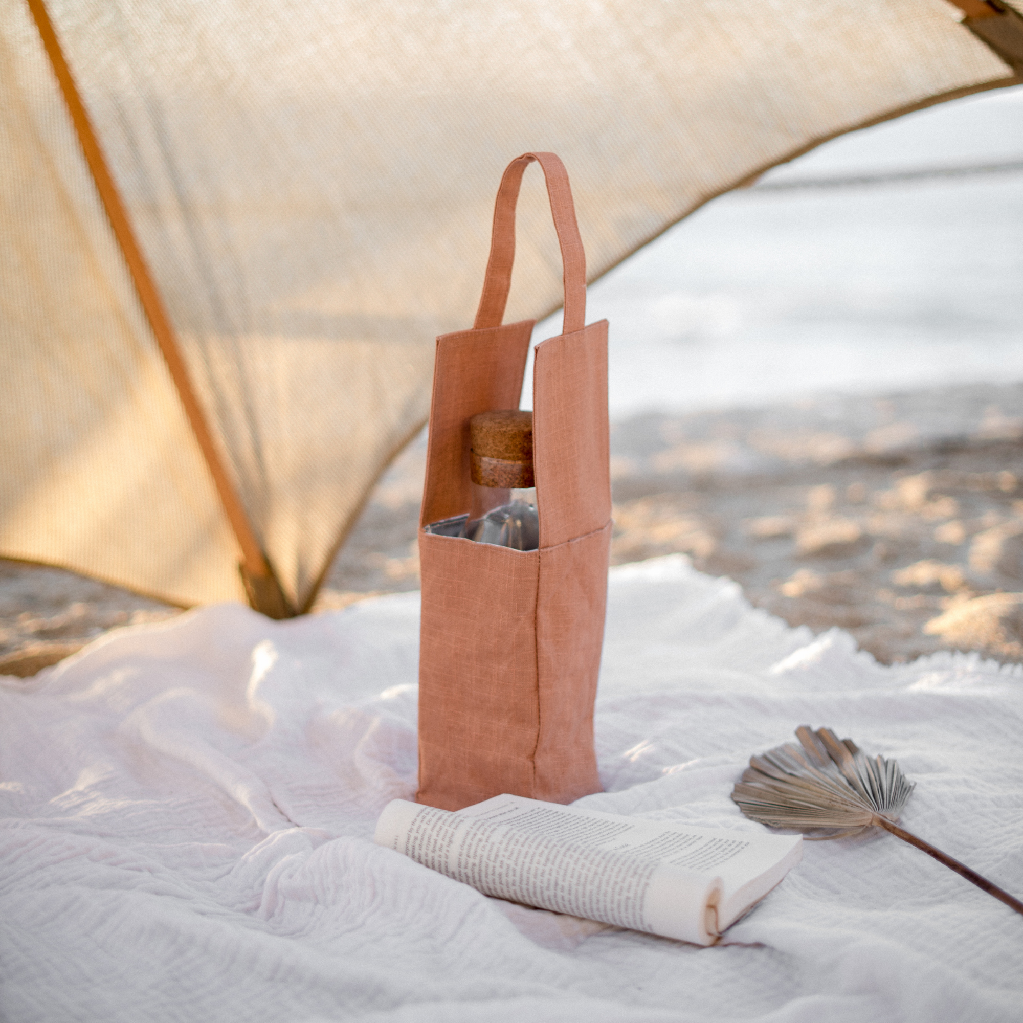 Muted Clay Wine Tote