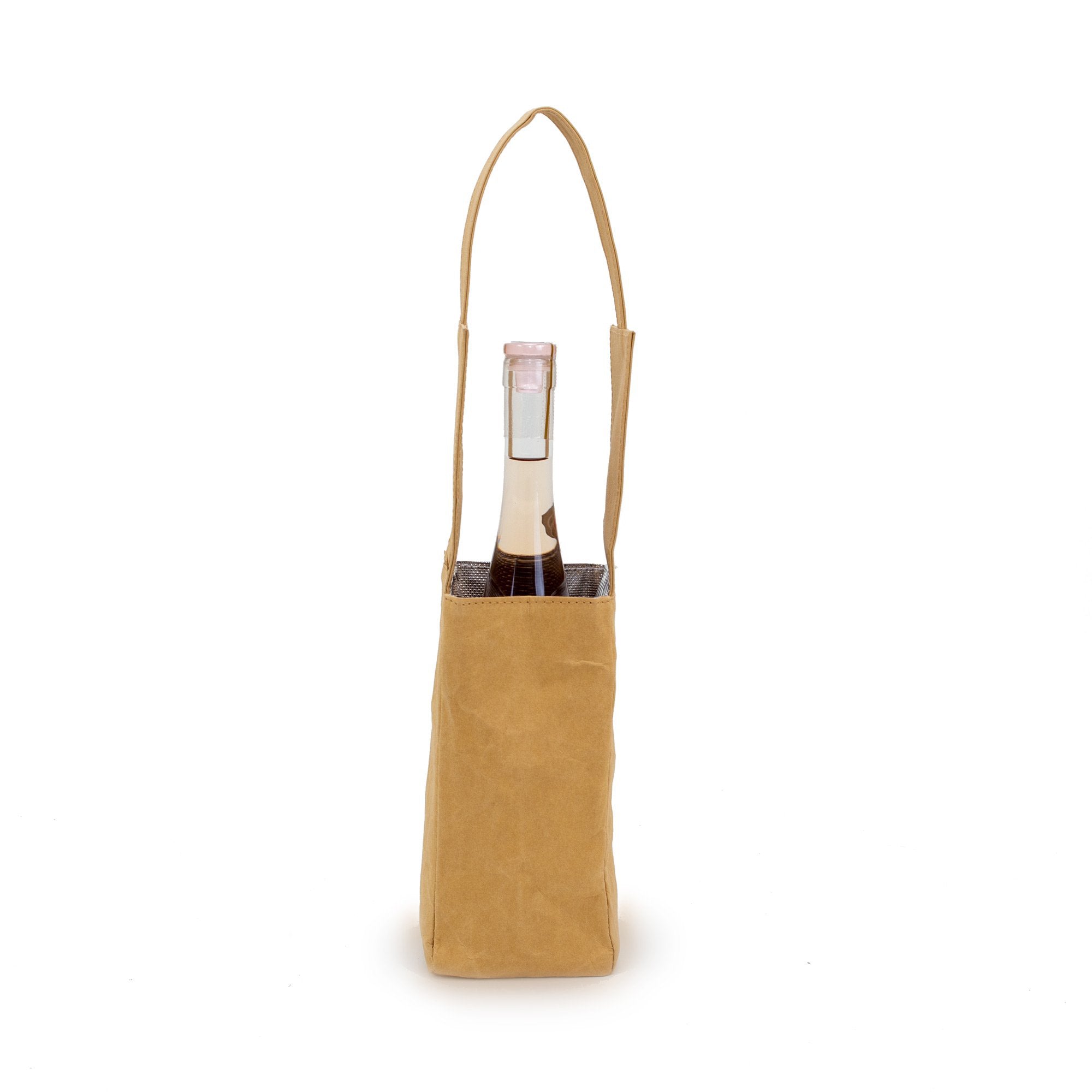 3 Pack Sip N Joys Wine Tote - KRAFT PAPER